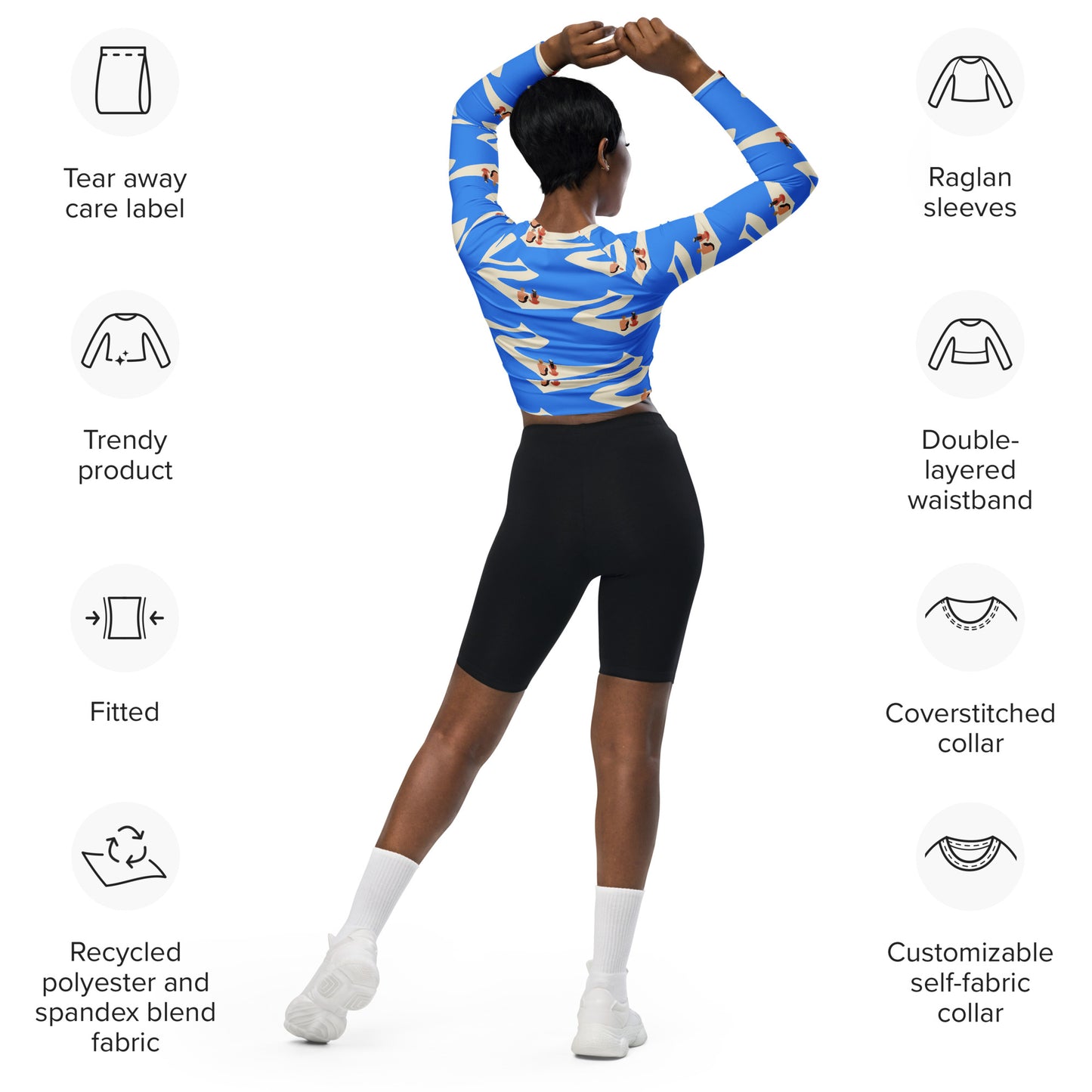 Seitan Limania Long Sleeve Crop Top