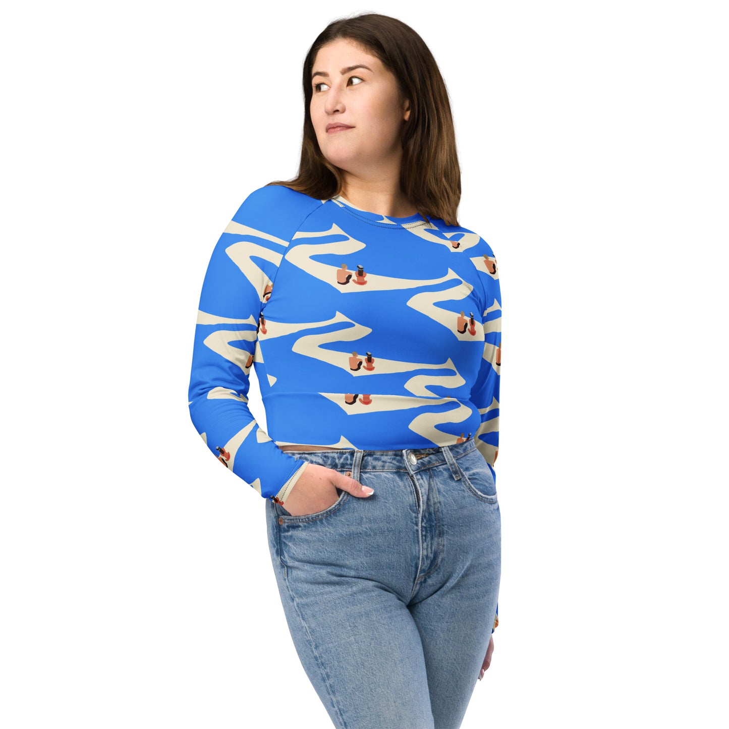 Seitan Limania Long Sleeve Crop Top