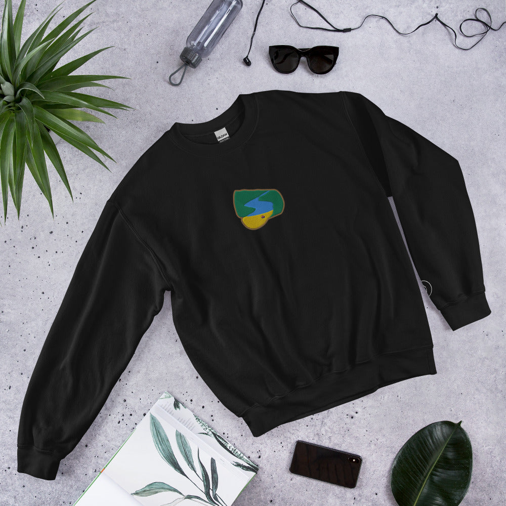 Seitan Limania Embroidered Unisex Sweatshirt (B/N)