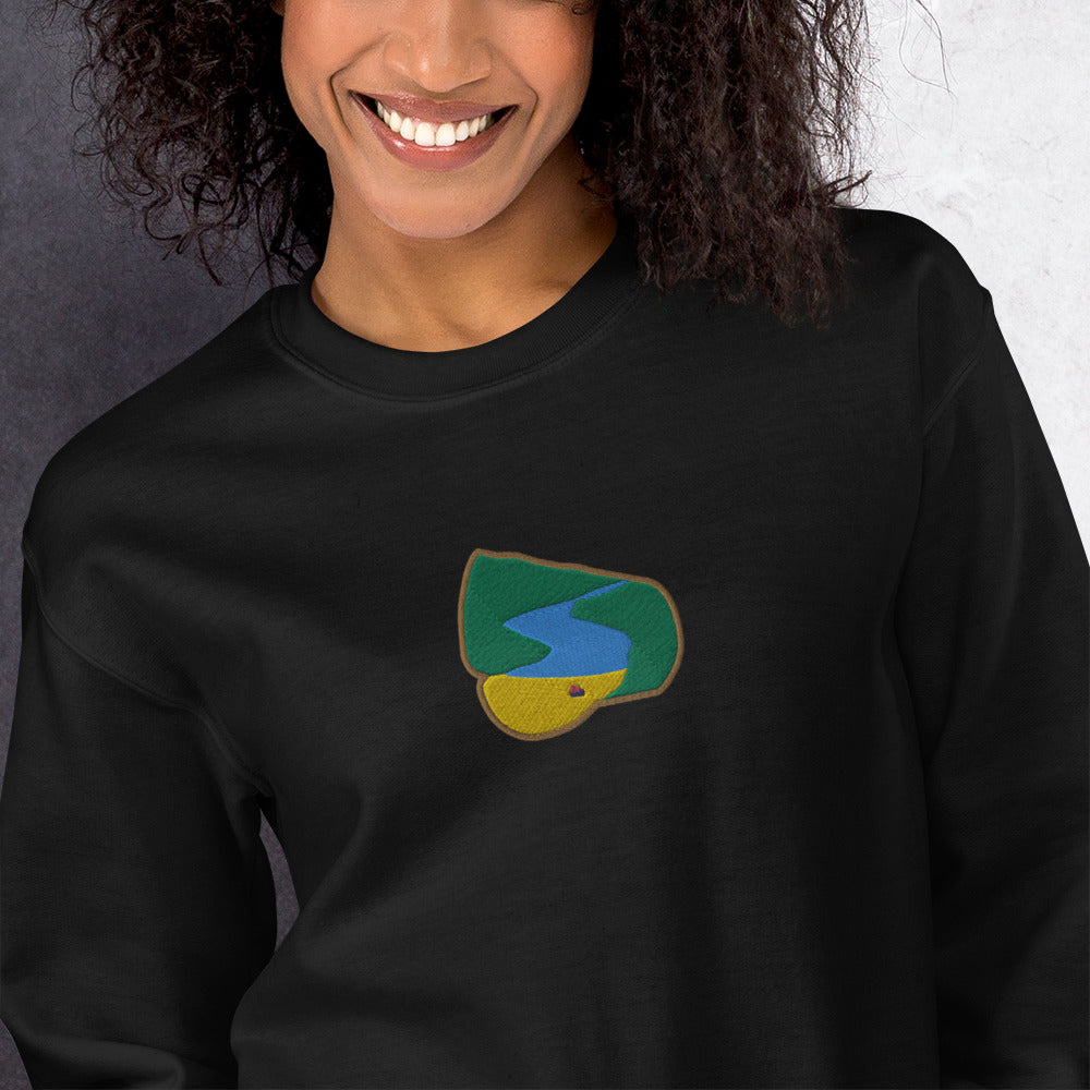Seitan Limania Embroidered Unisex Sweatshirt (B/N)