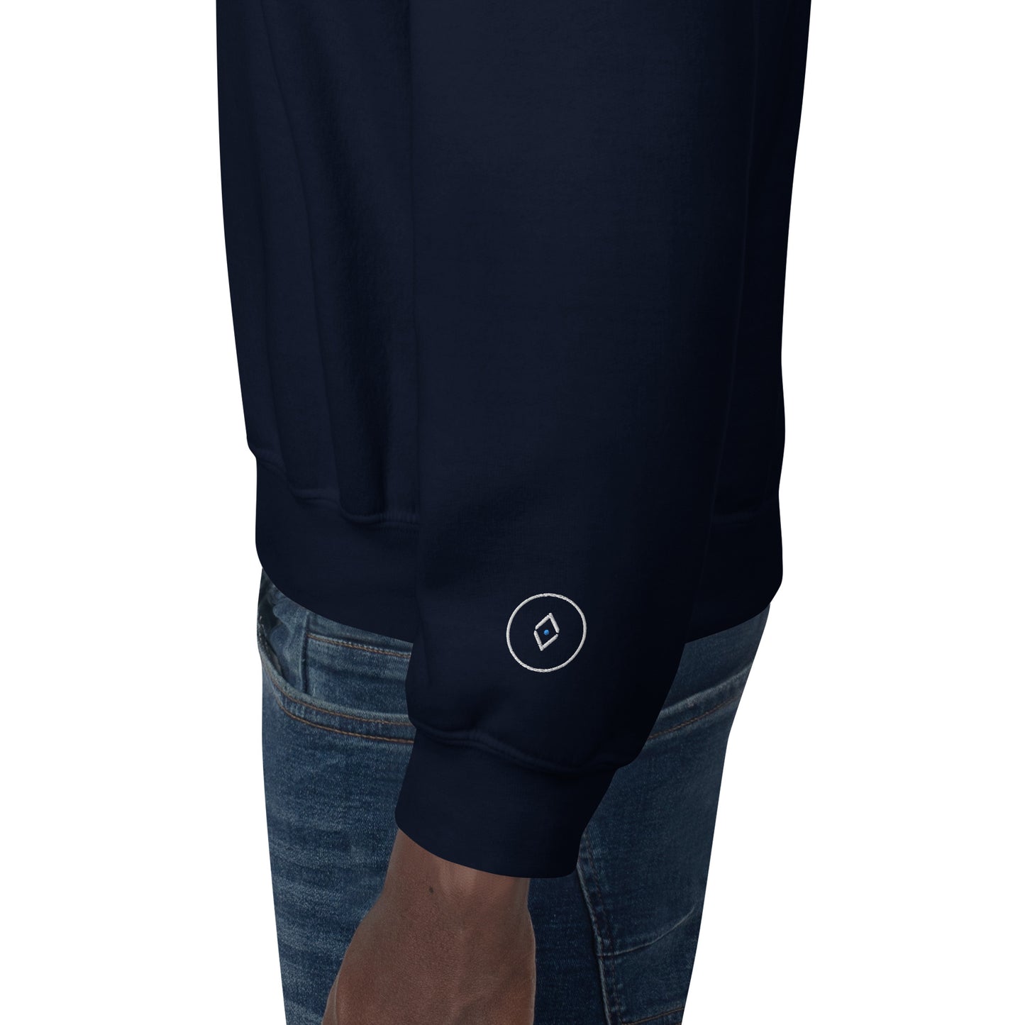 Seitan Limania Embroidered Unisex Sweatshirt (B/N)