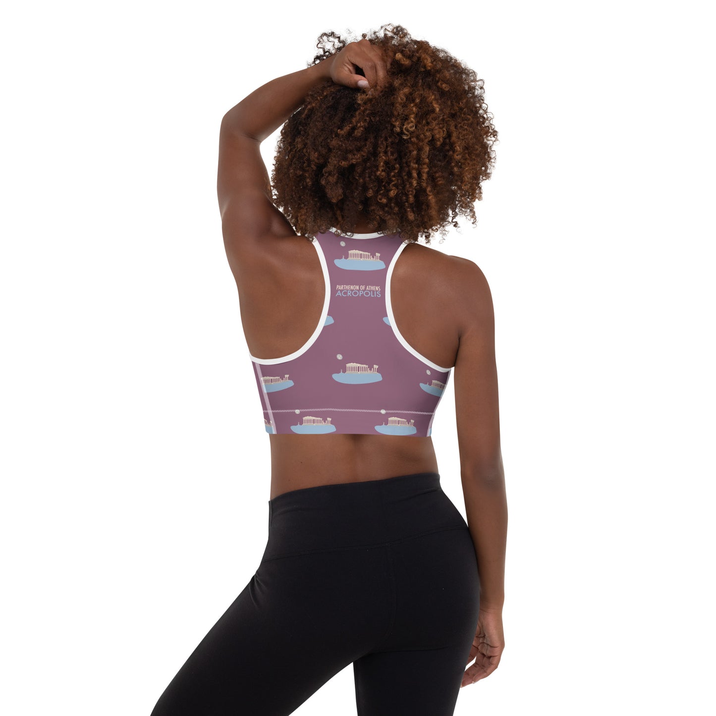 Acropolis' Parthenon of Athens Padded Sports Bra