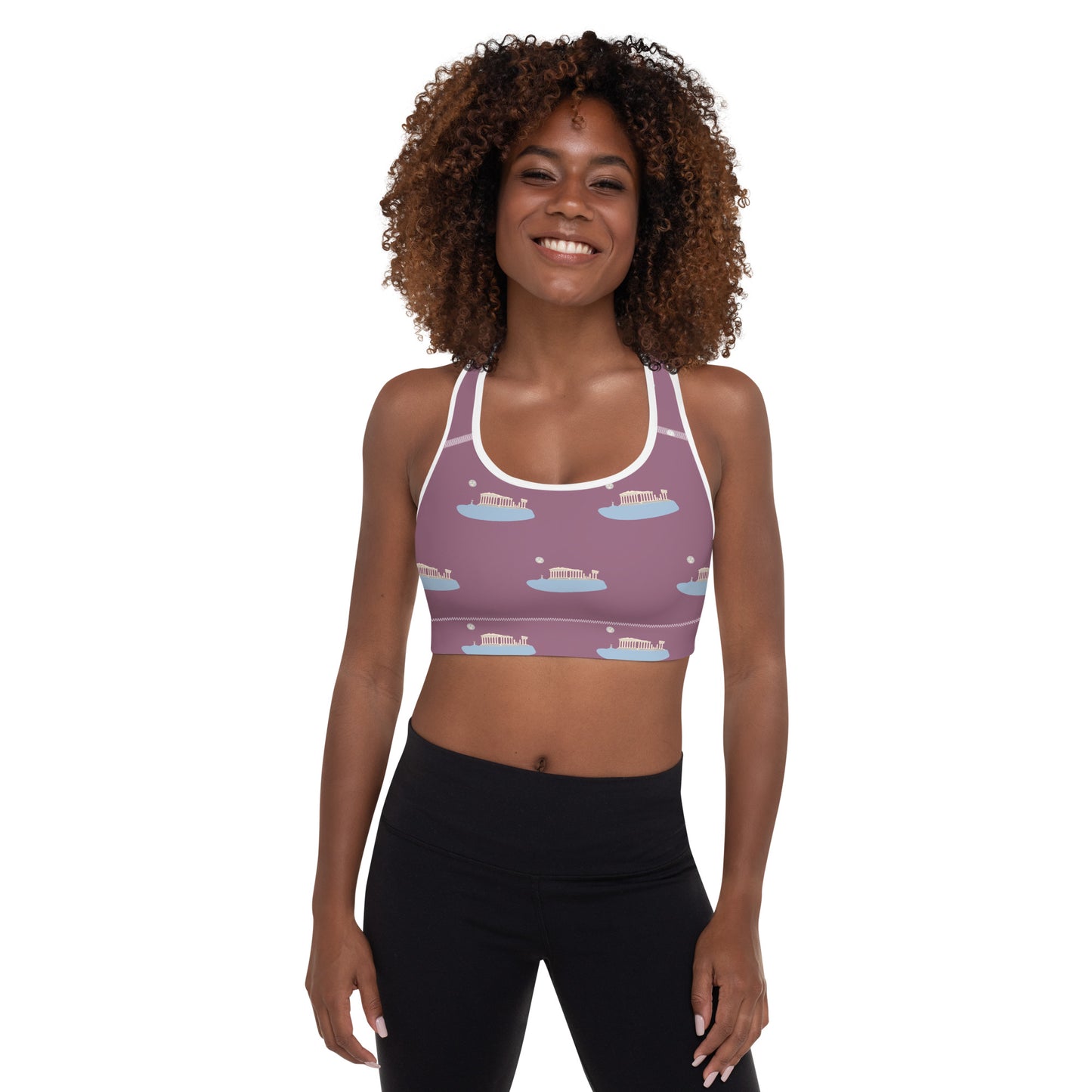 Acropolis' Parthenon of Athens Padded Sports Bra