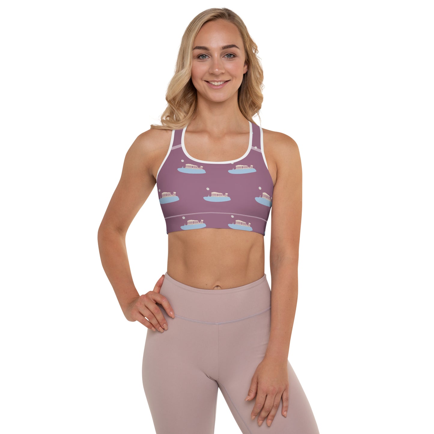 Acropolis' Parthenon of Athens Padded Sports Bra