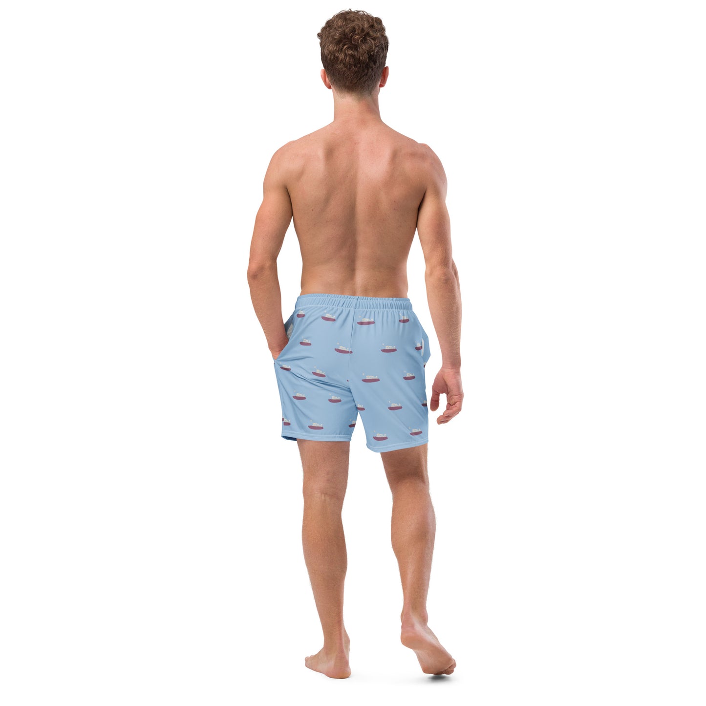 Acropolis' Parthenon of Athens Men's Swim trunks (Blue)