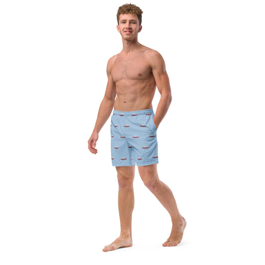 Acropolis' Parthenon of Athens Men's Swim trunks (Blue)