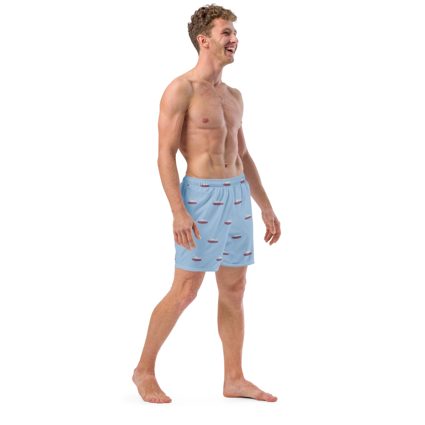 Acropolis' Parthenon of Athens Men's Swim trunks (Blue)