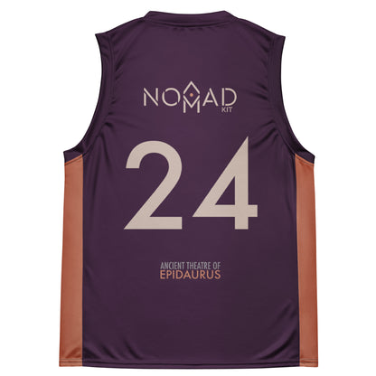 Epidaurus' Ancient Theatre Unisex Basketball Jersey