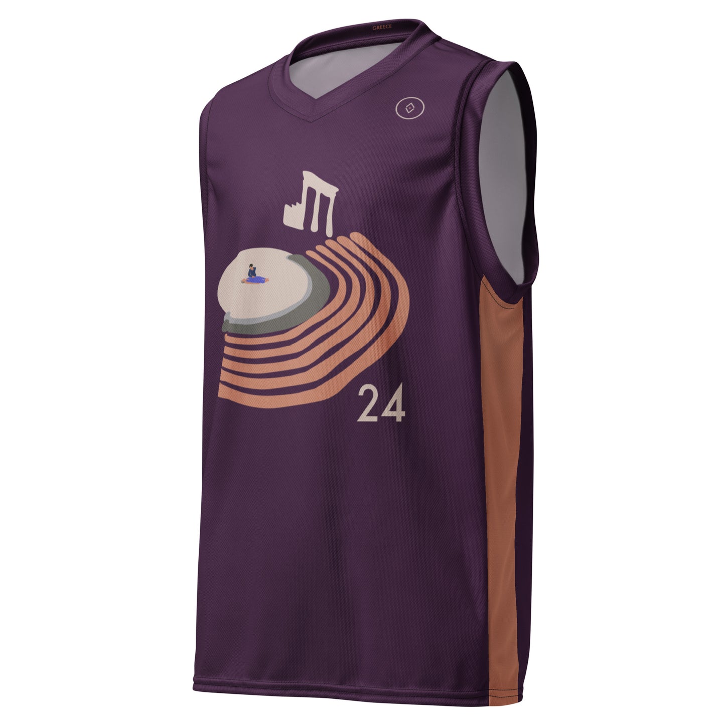 Epidaurus' Ancient Theatre Unisex Basketball Jersey