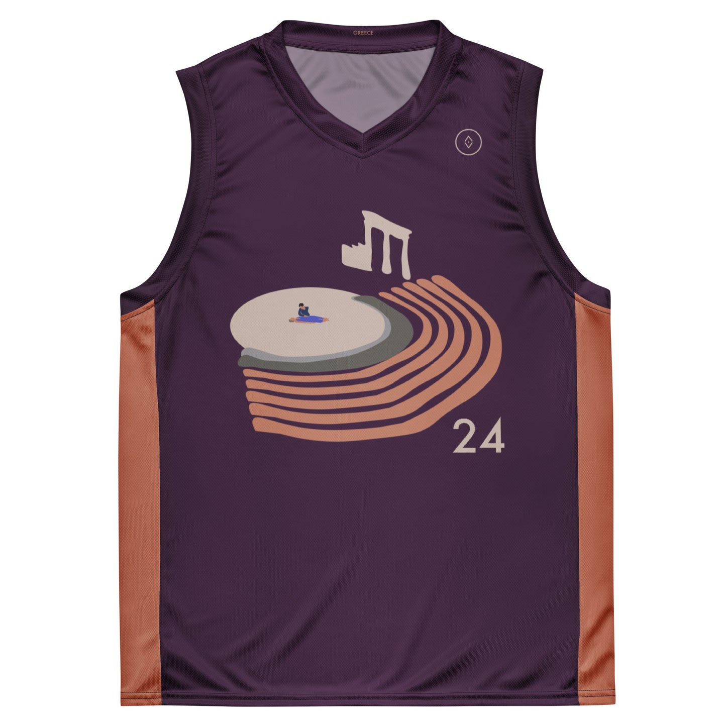 Epidaurus' Ancient Theatre Unisex Basketball Jersey