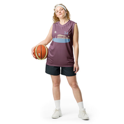 Acropolis' Parthenon of Athens Unisex Basketball Jersey