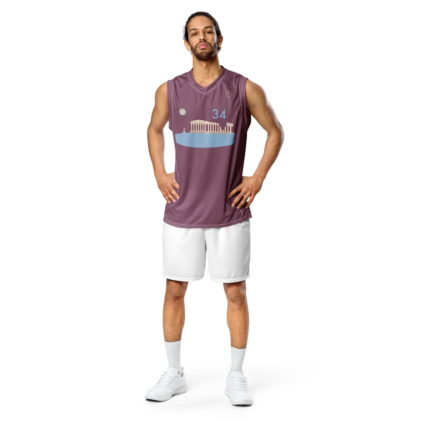 Acropolis' Parthenon of Athens Unisex Basketball Jersey