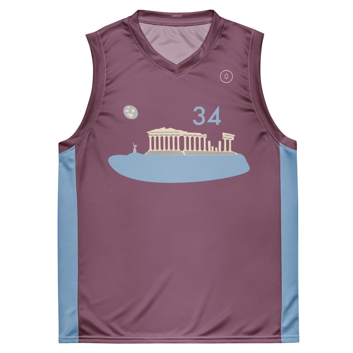 Acropolis' Parthenon of Athens Unisex Basketball Jersey