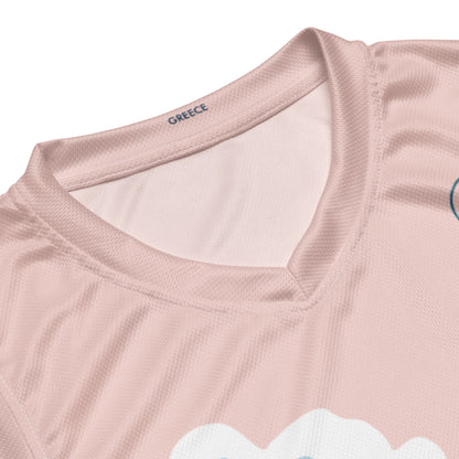 Santorini Stairs Unisex Basketball Jersey