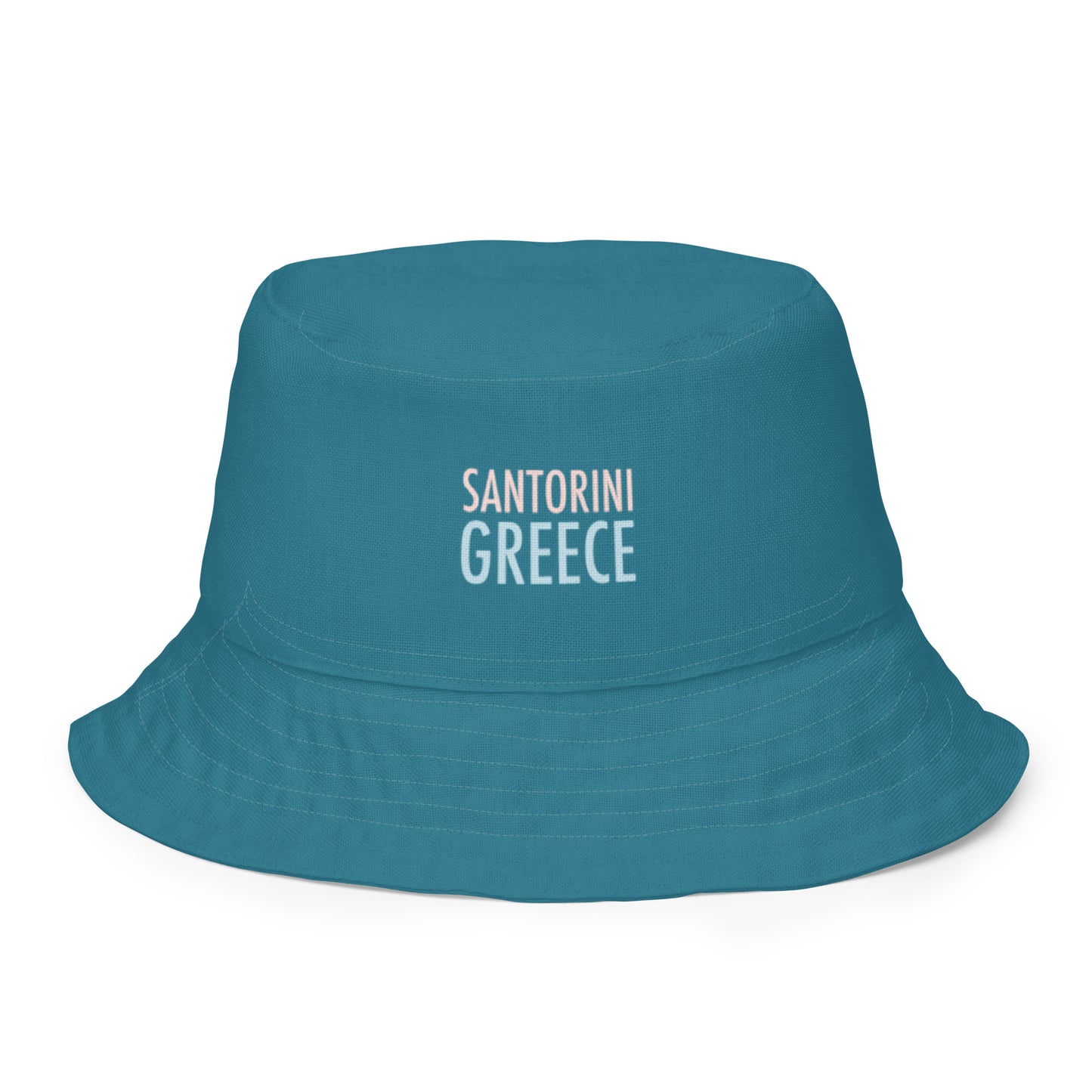 Santorini Stairs Reversible Bucket hat