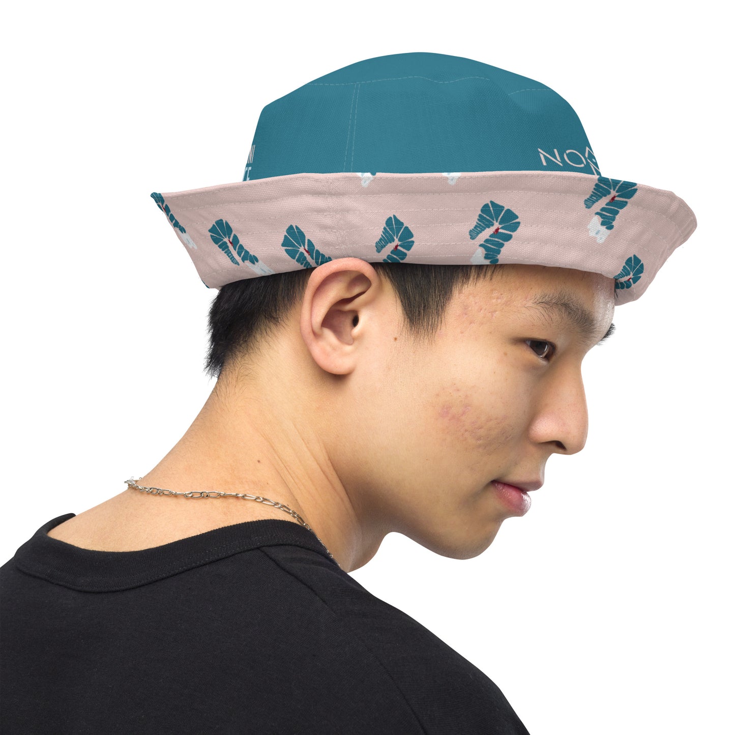 Santorini Stairs Reversible Bucket hat