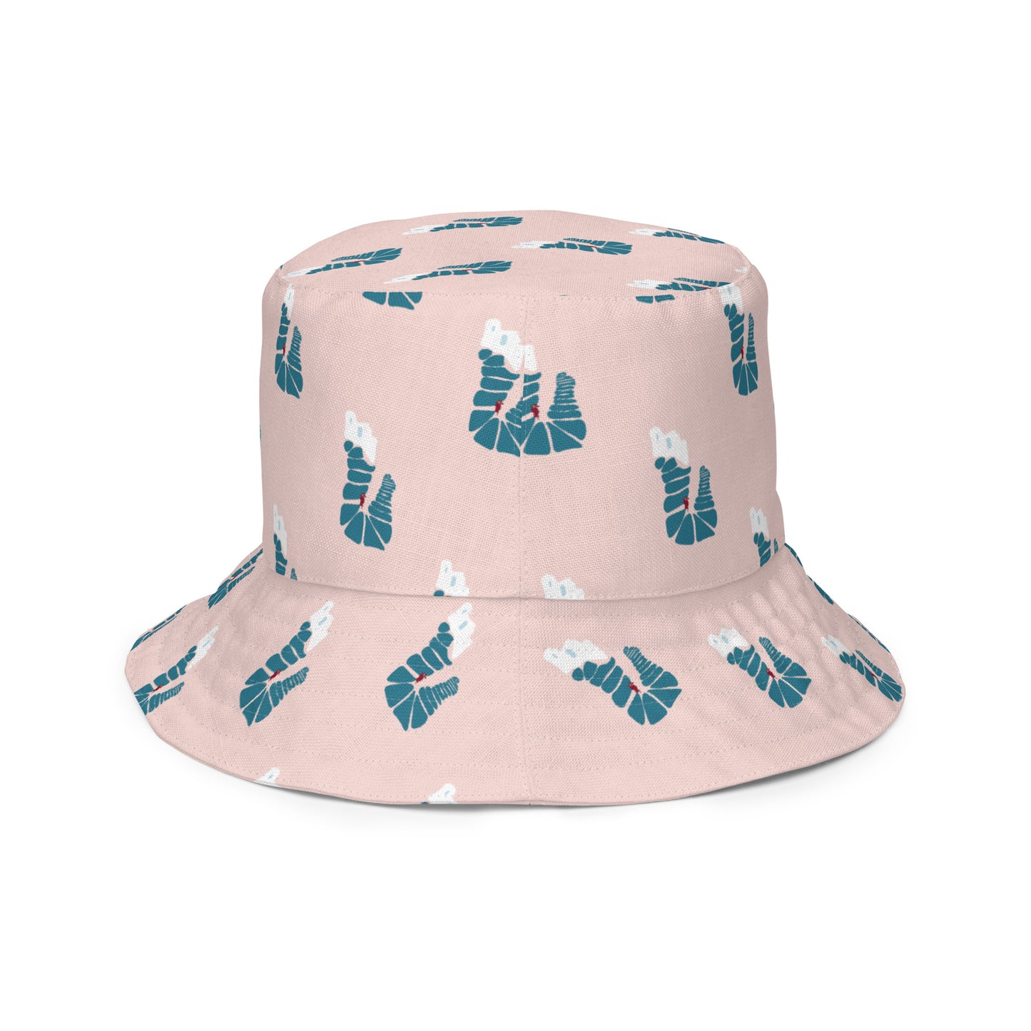 Santorini Stairs Reversible Bucket hat