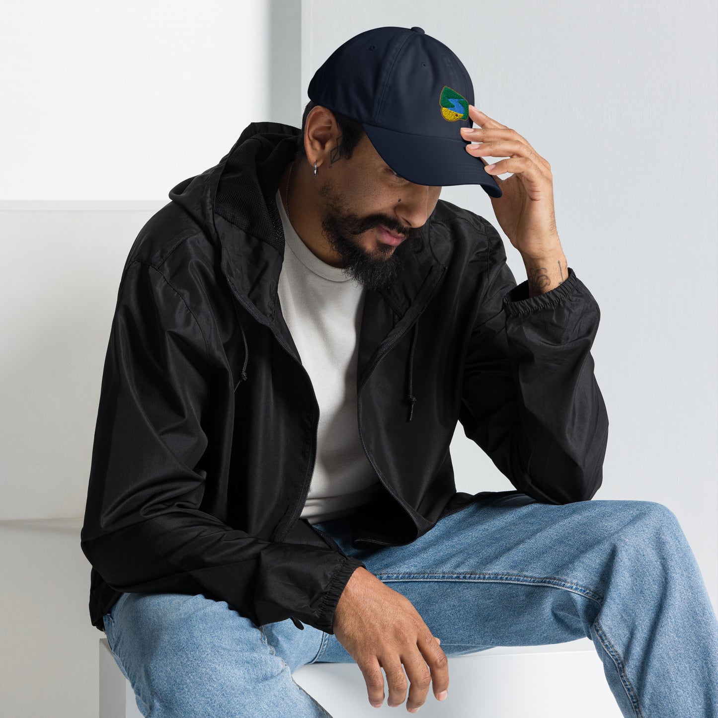 Seitan Limania Embroidered Dad hat (Bk/Nv)