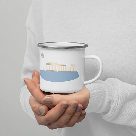 Acropolis' Parthenon of Athens Enamel Mug