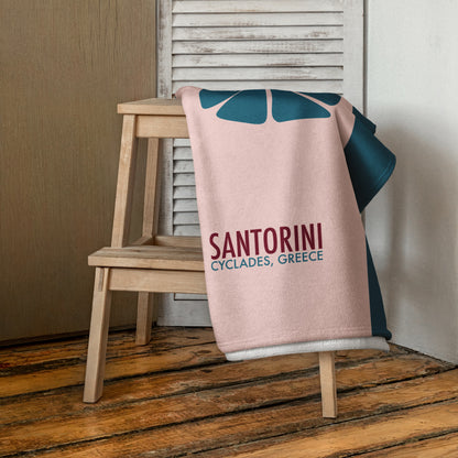 Santorini Stairs Sublimated Towel