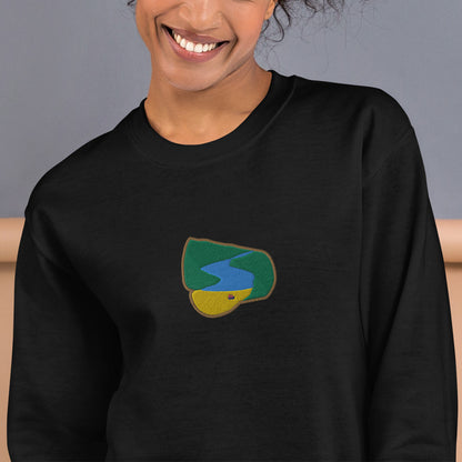 Seitan Limania Embroidered Unisex Sweatshirt (B/N)