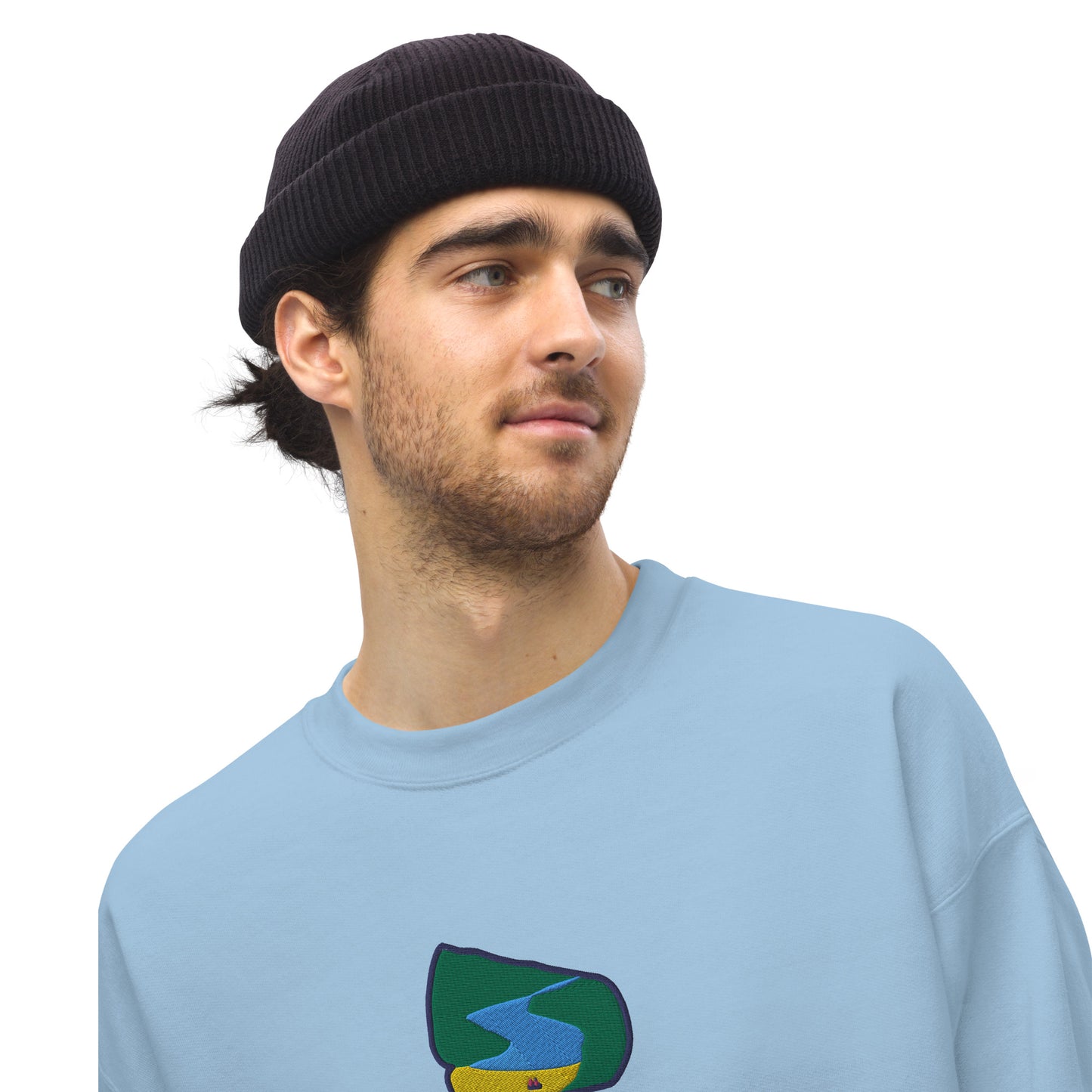 Seitan Limania Embroidered Unisex Sweatshirt (LB/SG/LP/W)