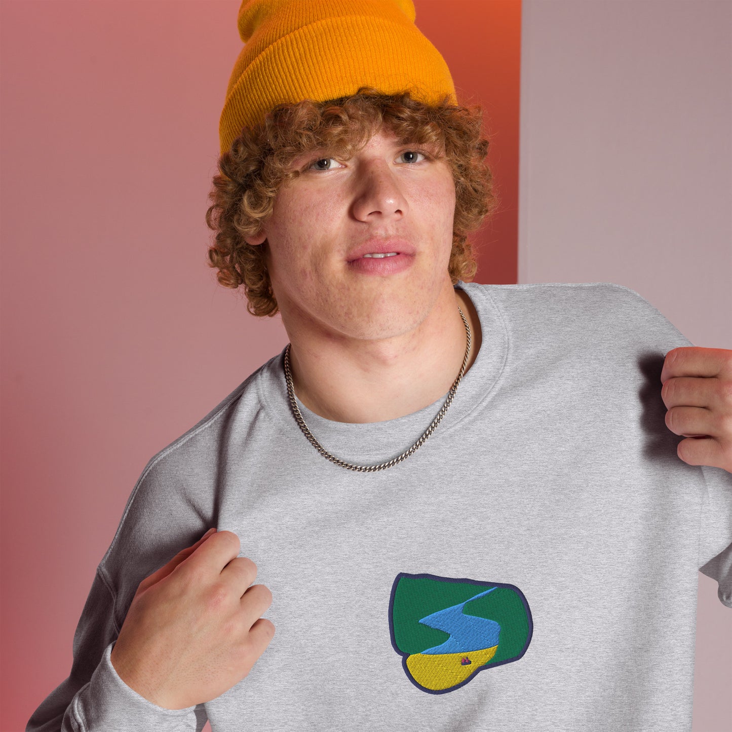 Seitan Limania Embroidered Unisex Sweatshirt (LB/SG/LP/W)