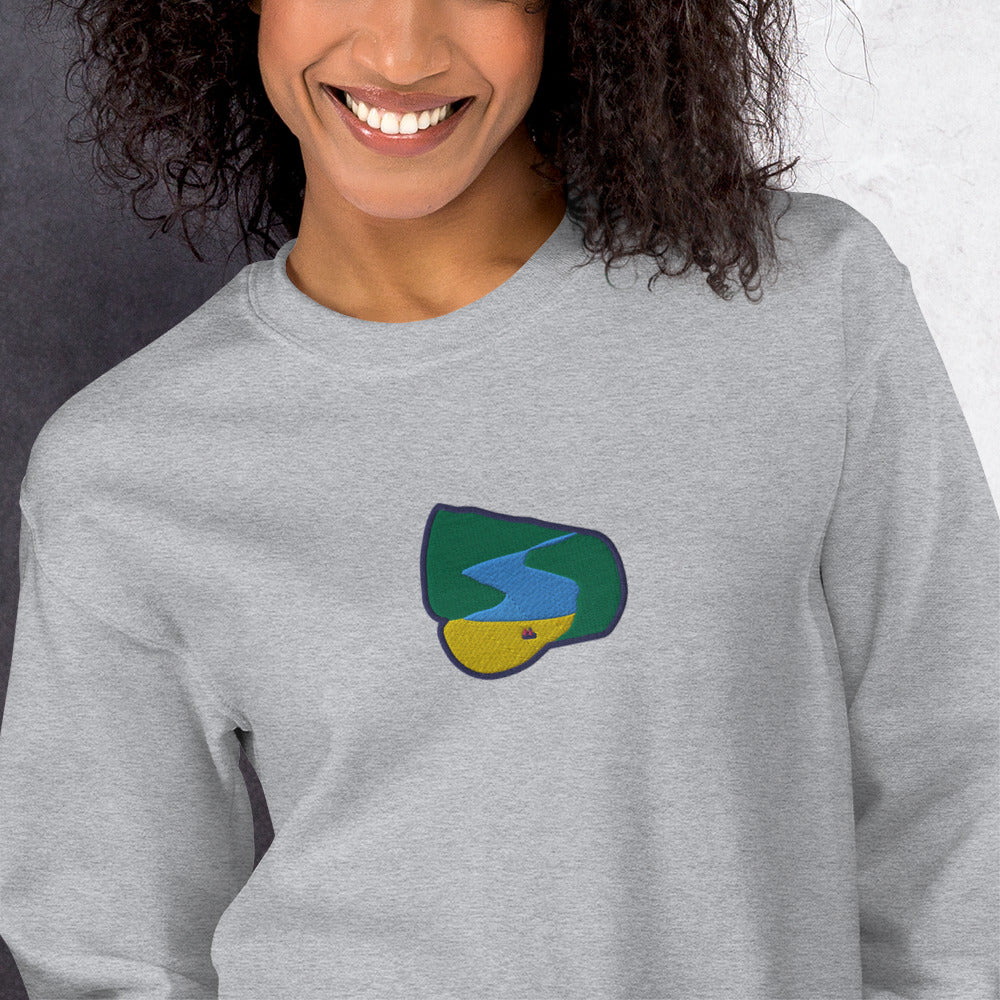 Seitan Limania Embroidered Unisex Sweatshirt (LB/SG/LP/W)